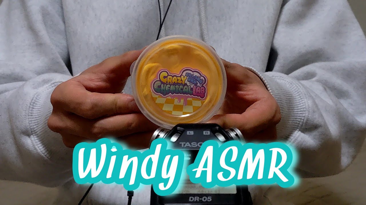 Windy ASMR 強風の中で遊ぶ人。