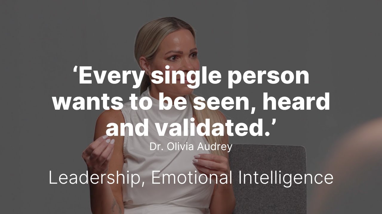 The Need to be Seen, Heard and Validated | Transformational Leadership Panel 1