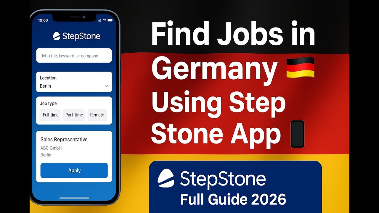 StepStone Job App Germany | How to Find Jobs in Germany Using StepStone (Full Guide 2026)