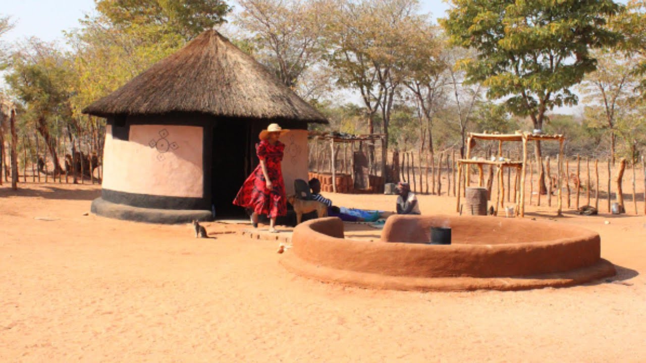 African Village Life in Rural Zimbabwe Nkayi Village