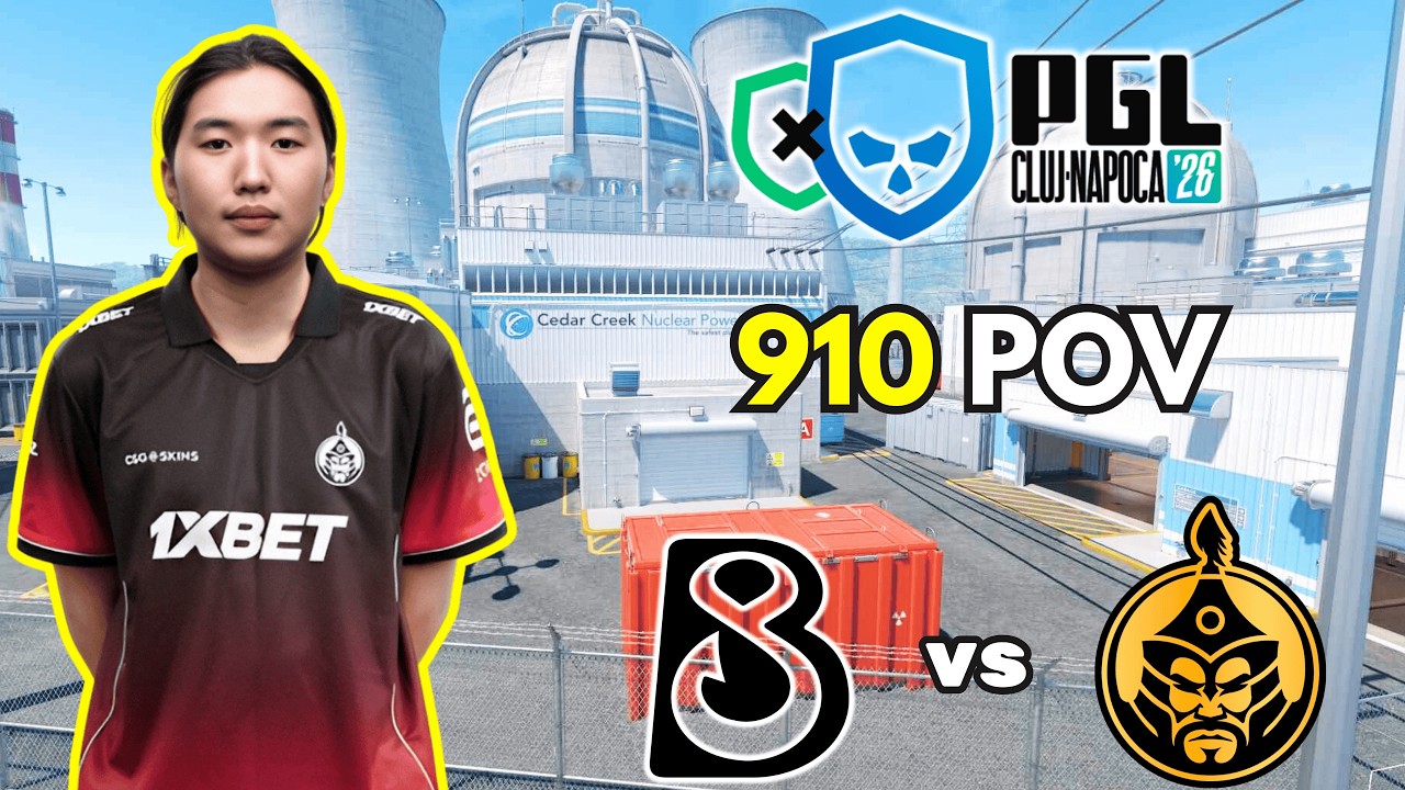 910 POV | TheMongolZ vs B8 (38/4/24) ADR 103.3 RATING 1.58 PGL Cluj-Napoca 2026