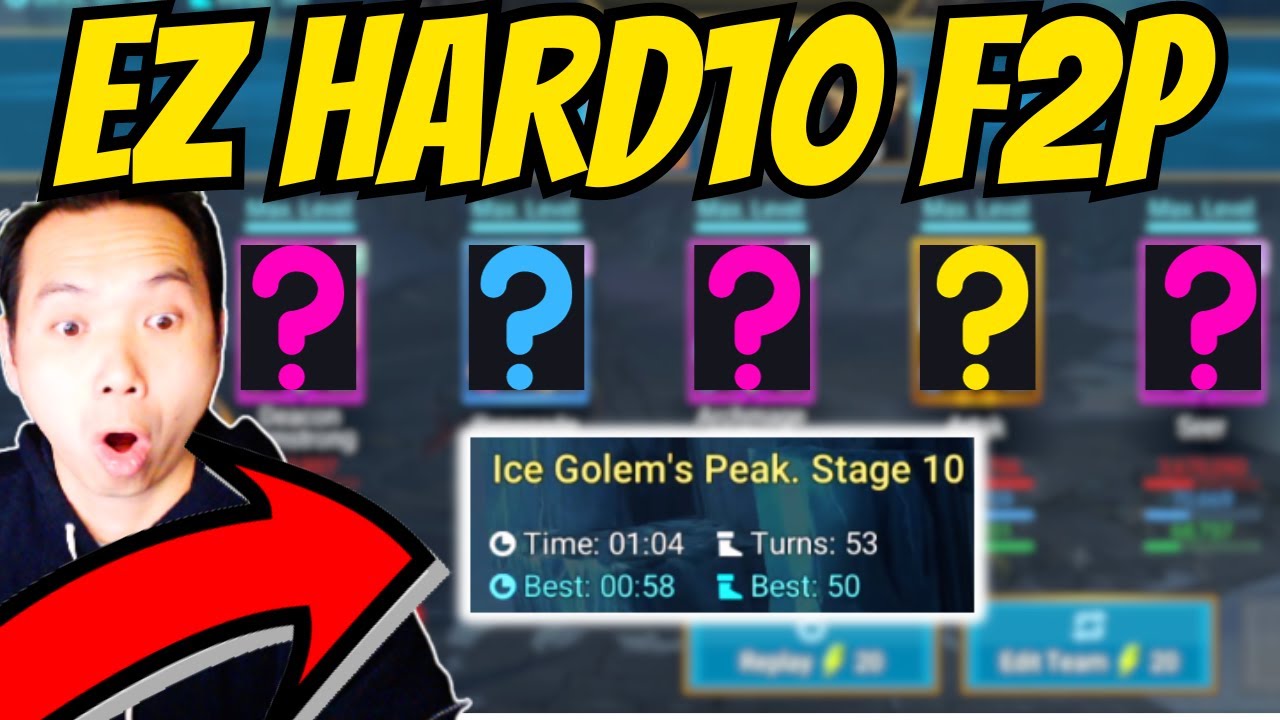 AMAZING 1 MINUTE F2P HARD10 ICE GOLEM SPEED FARM! | RAID: SHADOW LEGENDS