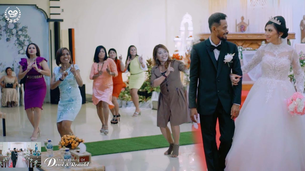 KEREN persembahan buat pengantin | story wedding Dewi+Ronald | zumba | merauke2021