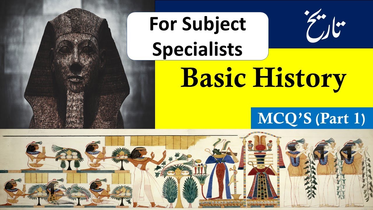 Most Important MCQ's of Indo/Pak History (Part 1)