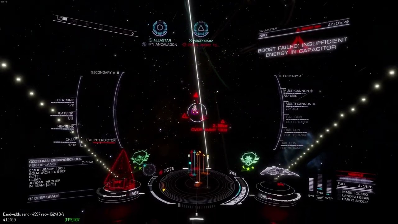 Elite Dangerous - Cobra V engagement in 6v6 pvp fight