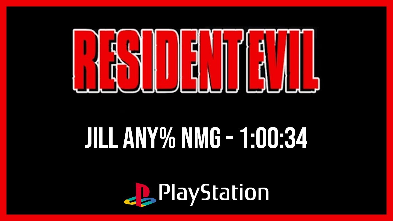World Record - Resident Evil - Jill Any% (Playstation) Speedrun in 1:00:34