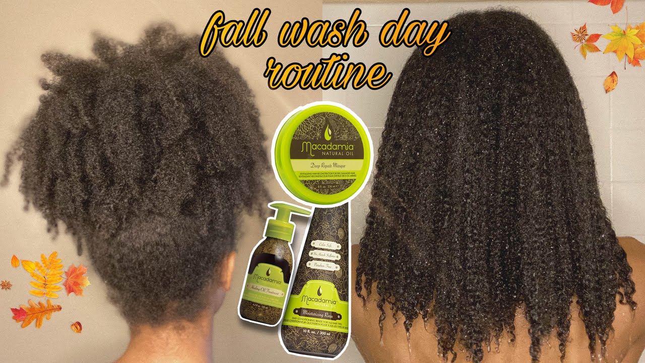 🍂*FALL* WASH DAY ROUTINE FOR MOISTURE 3C/4A🍂| MACADAMIA NATURAL OIL PRODUCTS!
