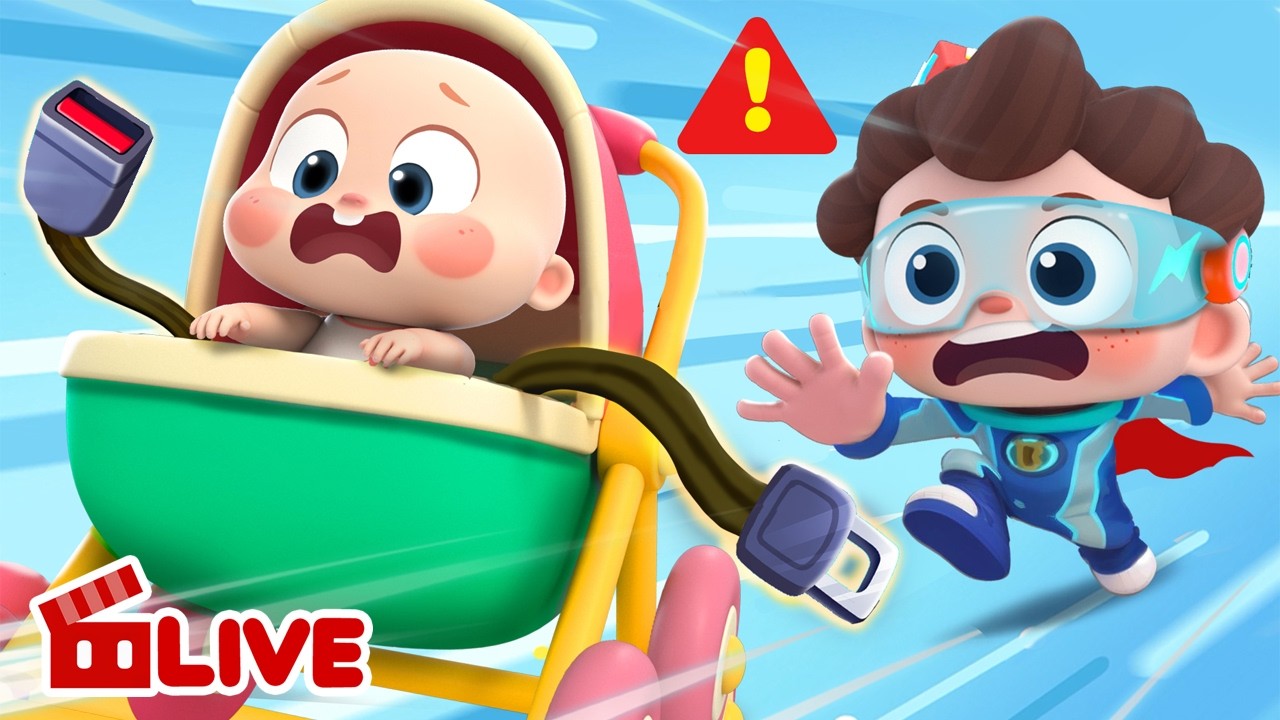 🔴 LIVE | シートベルトスーパーヒーロー　出動！ | 子供の歌 | 童謡 | ベビーバス| BabyBusTV‐LIVE