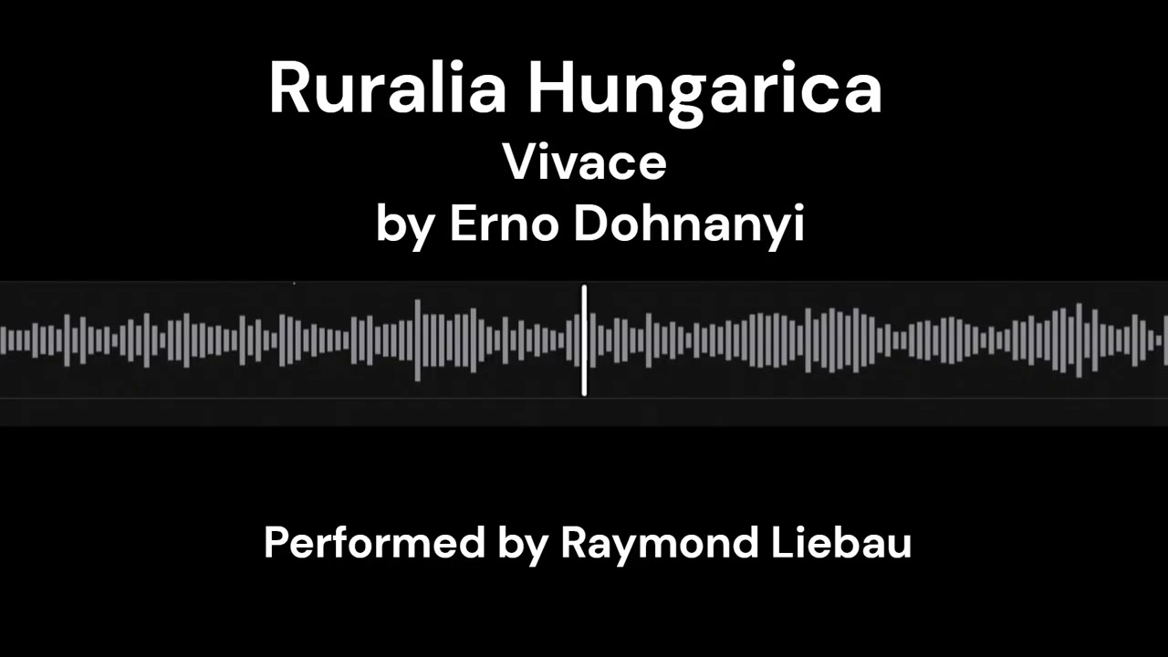 Dohnanyi Ruralia Hungarica - Vivace