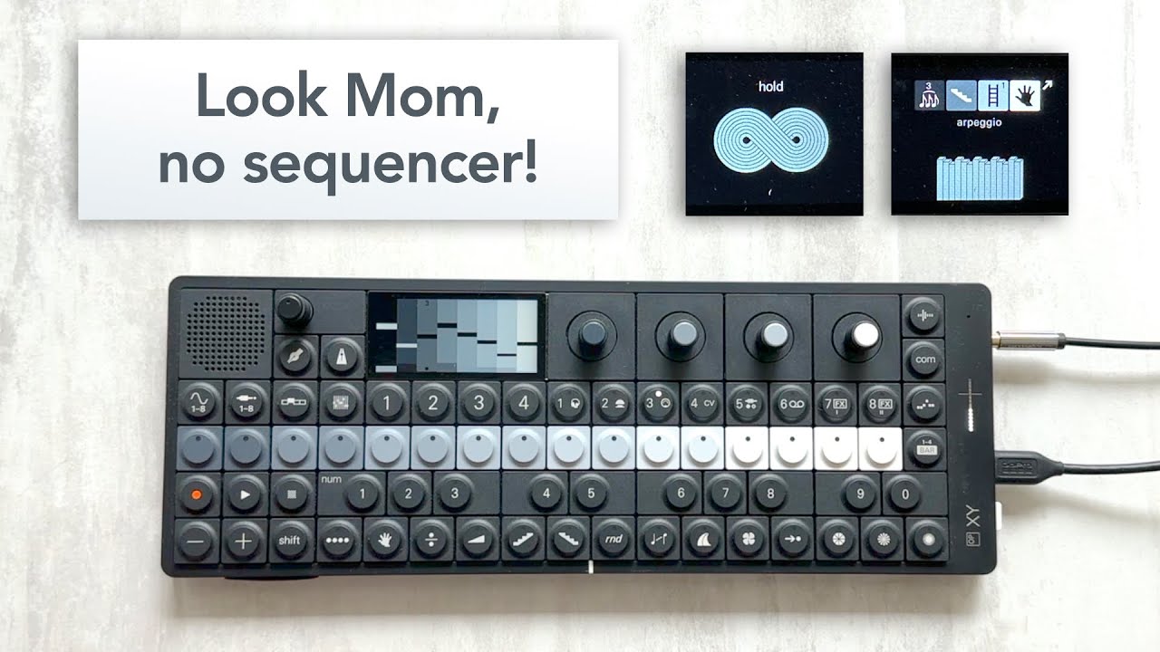 Running 8 arpeggiators on the OP-XY at the same time