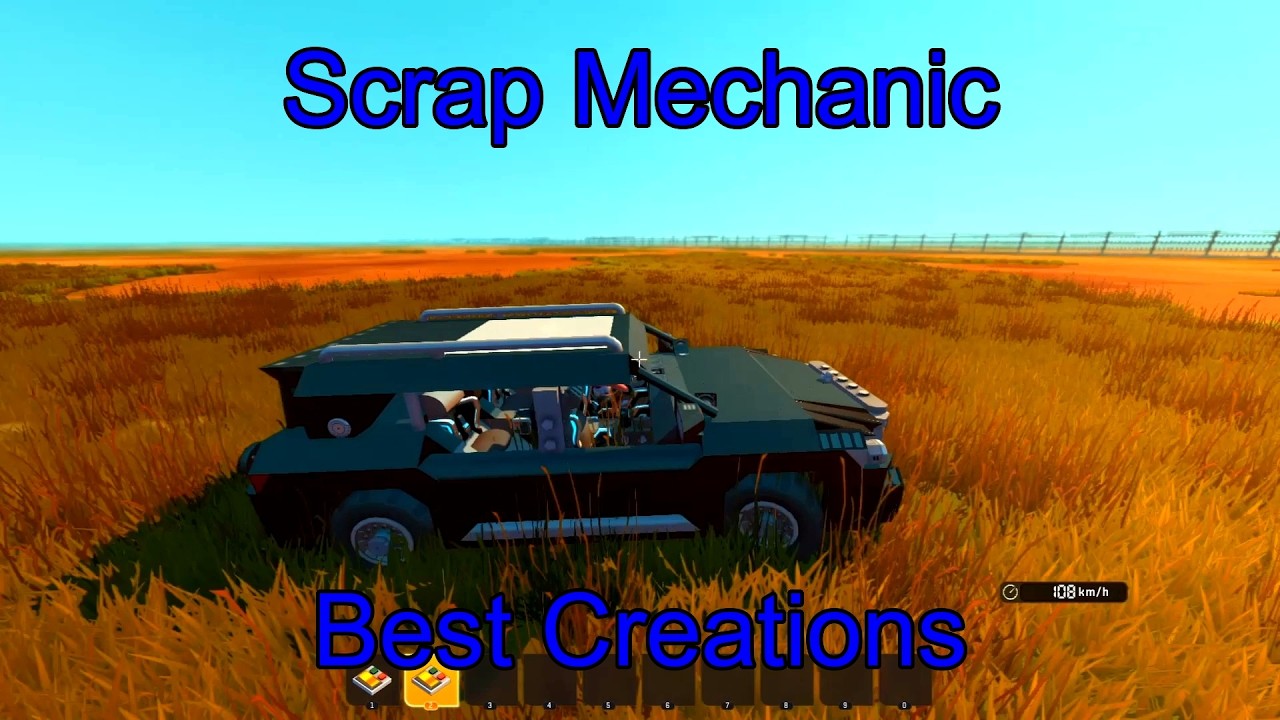 Scrap Mechanic Best Creations – Mobile Survival Base, GLS 600, Dozer & Tram