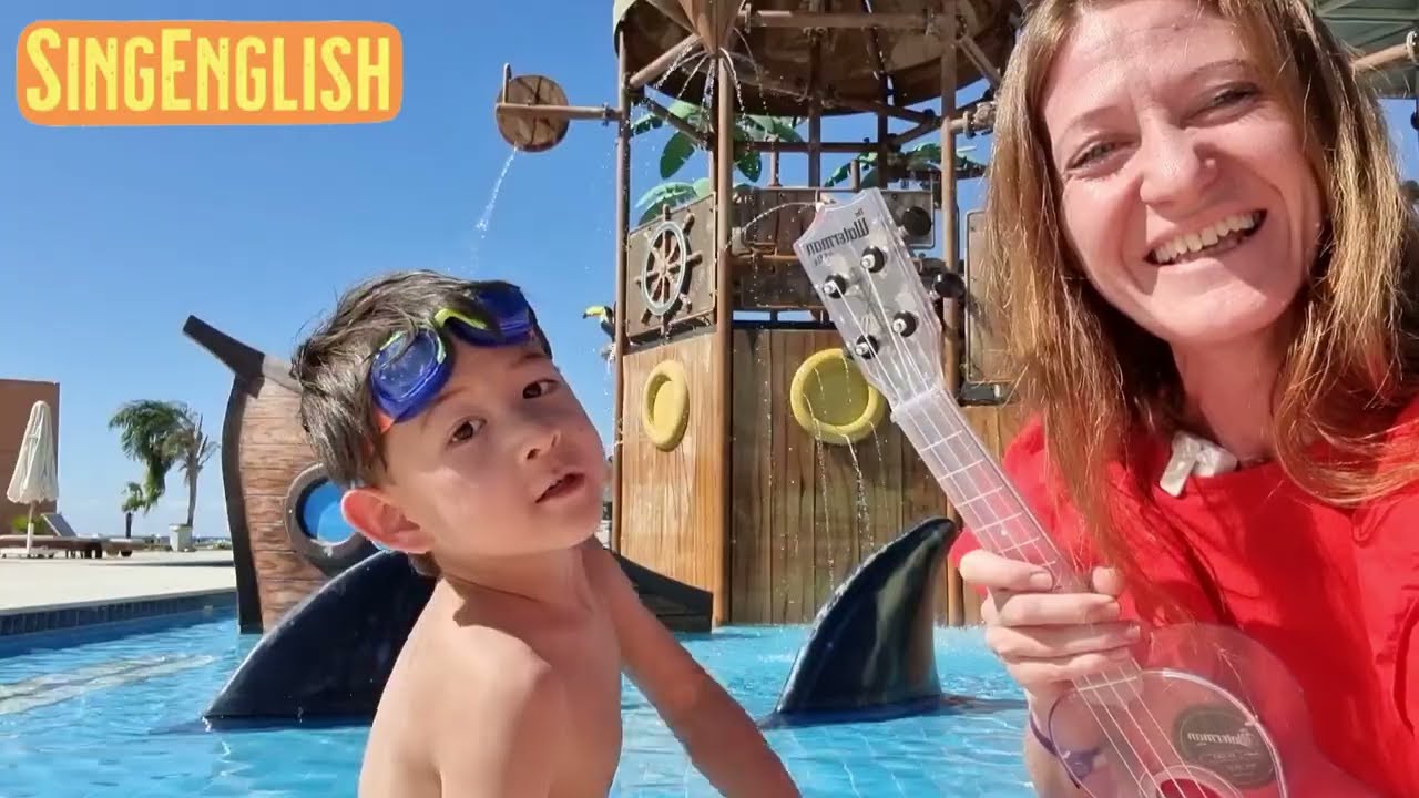 SingEnglish: Baby Shark x Marsa Alam | nursery rhyme | ukulele sing along for kids