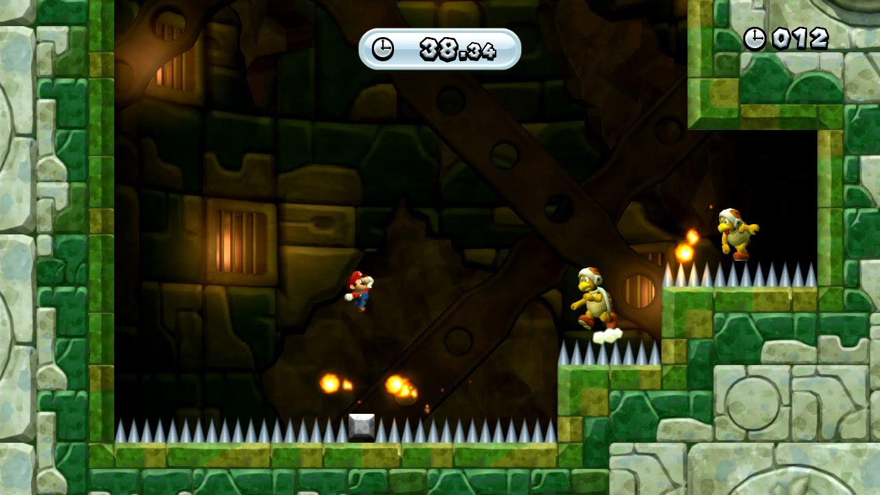 New Super Mario Bros. U -- Challenges - Fire, Bro! (Gold Medal)