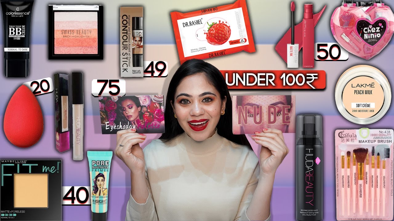 Trying Cheapest Makeup Products Under 100 Rupees | Starting From (₹20) | Ronak Qureshi