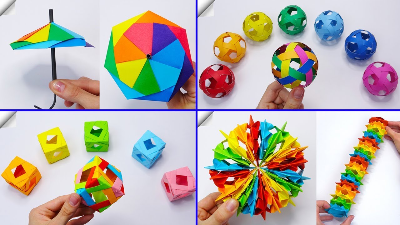 8 DIY paper crafts  Paper toys