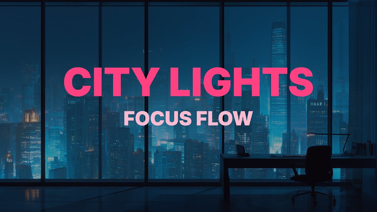 Coding Music for Focus | City Lights Minimal Synthwave (1 Hour)