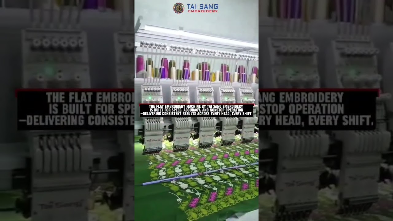 Flat embroidery is where real volume and real money are made