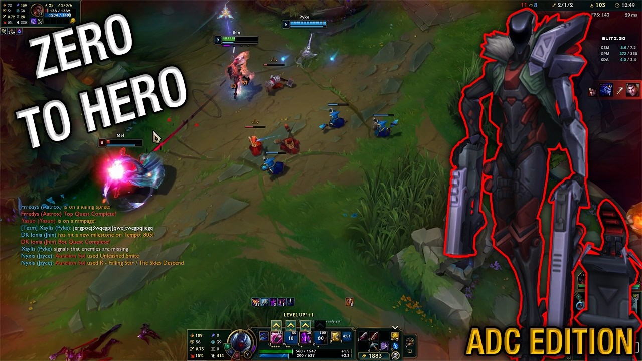 Zero to ADC Hero | Ep. 1 - 16 KDA Jhin | Leauge of Legends