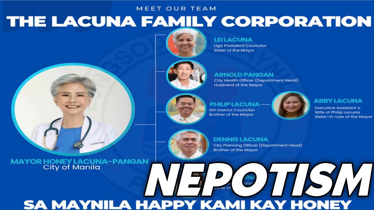 SINAMANTALA ANG NEPOTISM, GINAWANG FAMILY BUSINESS ANG MANILA CITY HALL