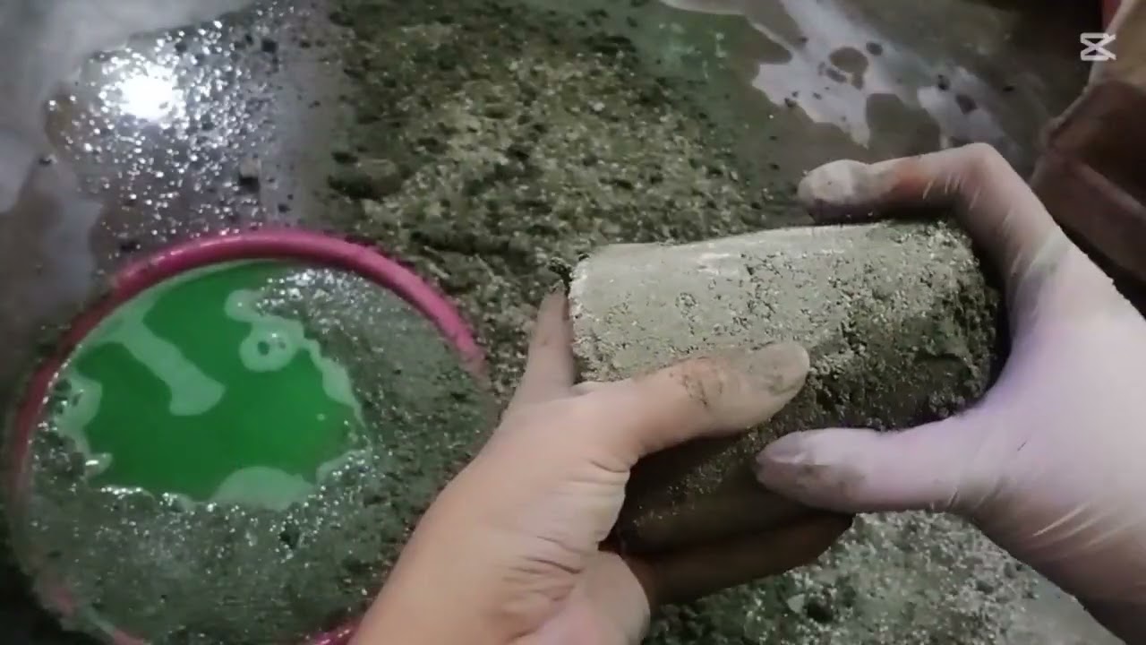 New texture💚gariny texture water🌊 crumbling dipping/mixing#asmr#crunchy#yasminasmr@Yasmineditsvolg 