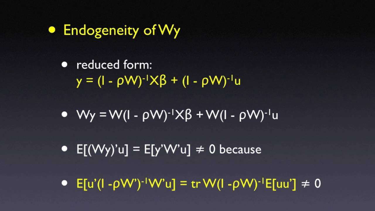 Spatial Two Stage Least Squares I
