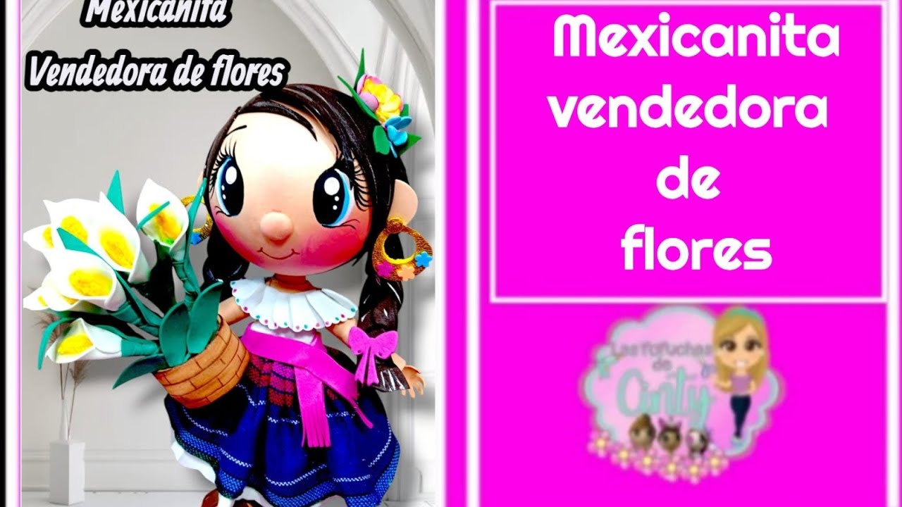 Clase 1407 mexicanita vendedora de flores