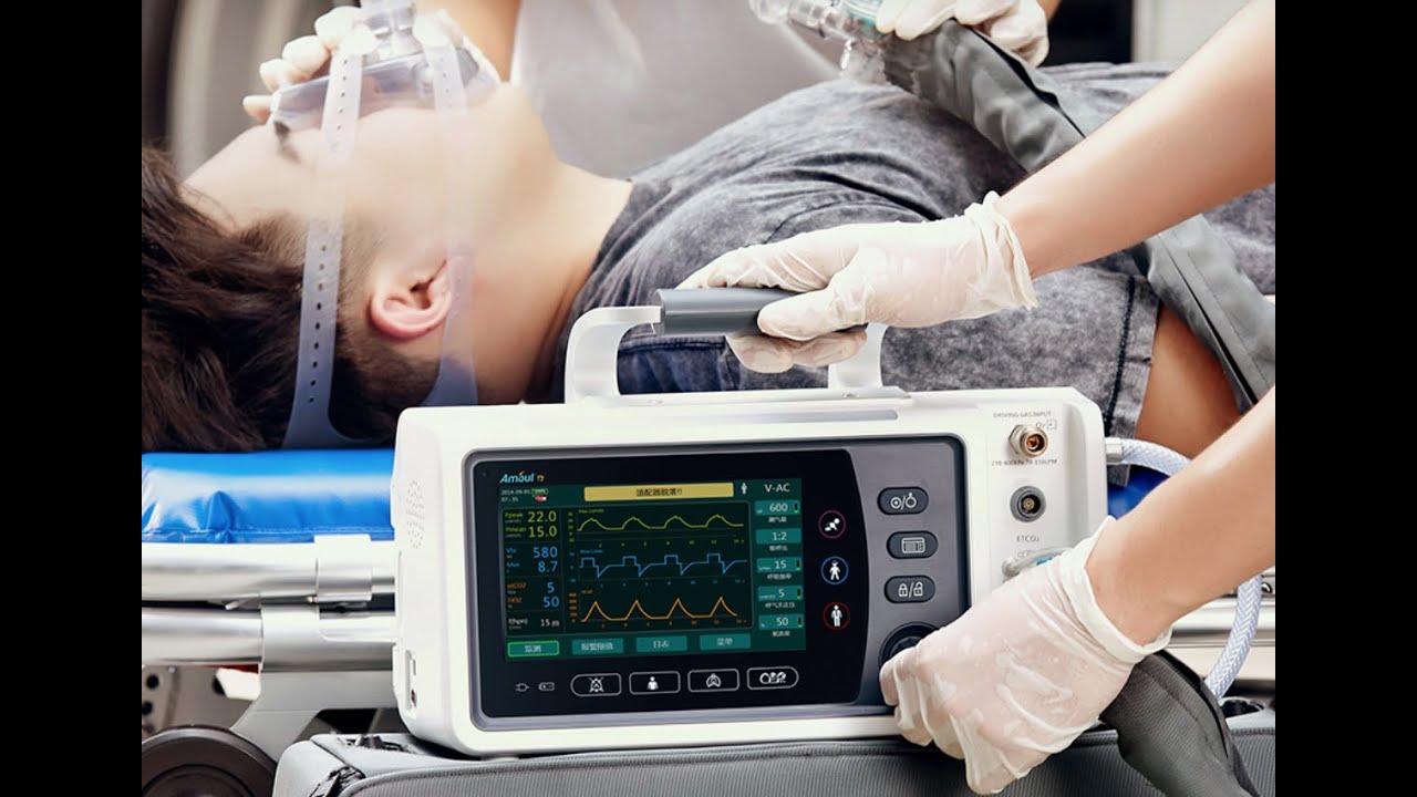 Amoul® Emergency , Transport ICU Ventilator T7 Operation