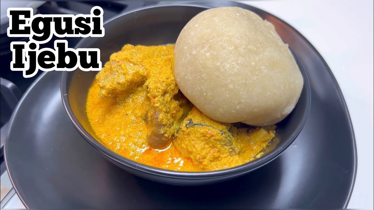 EGUSI IJEBU AND EBA PREPARED THE EASIEST WAY! | EGUSI RECIPE #cooking #nigerianfood #localrecipes