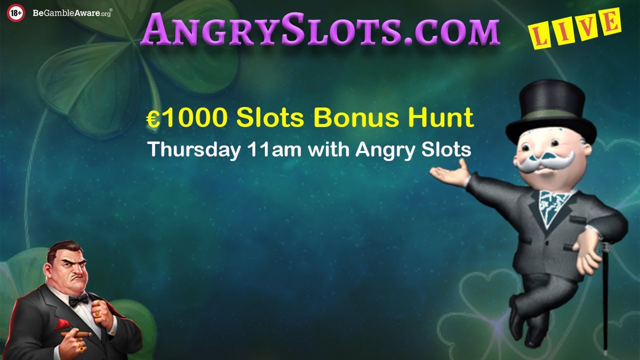 &euro;1000 SLOTS BONUS HUNT - Thursday Livestream with Angry Slots
