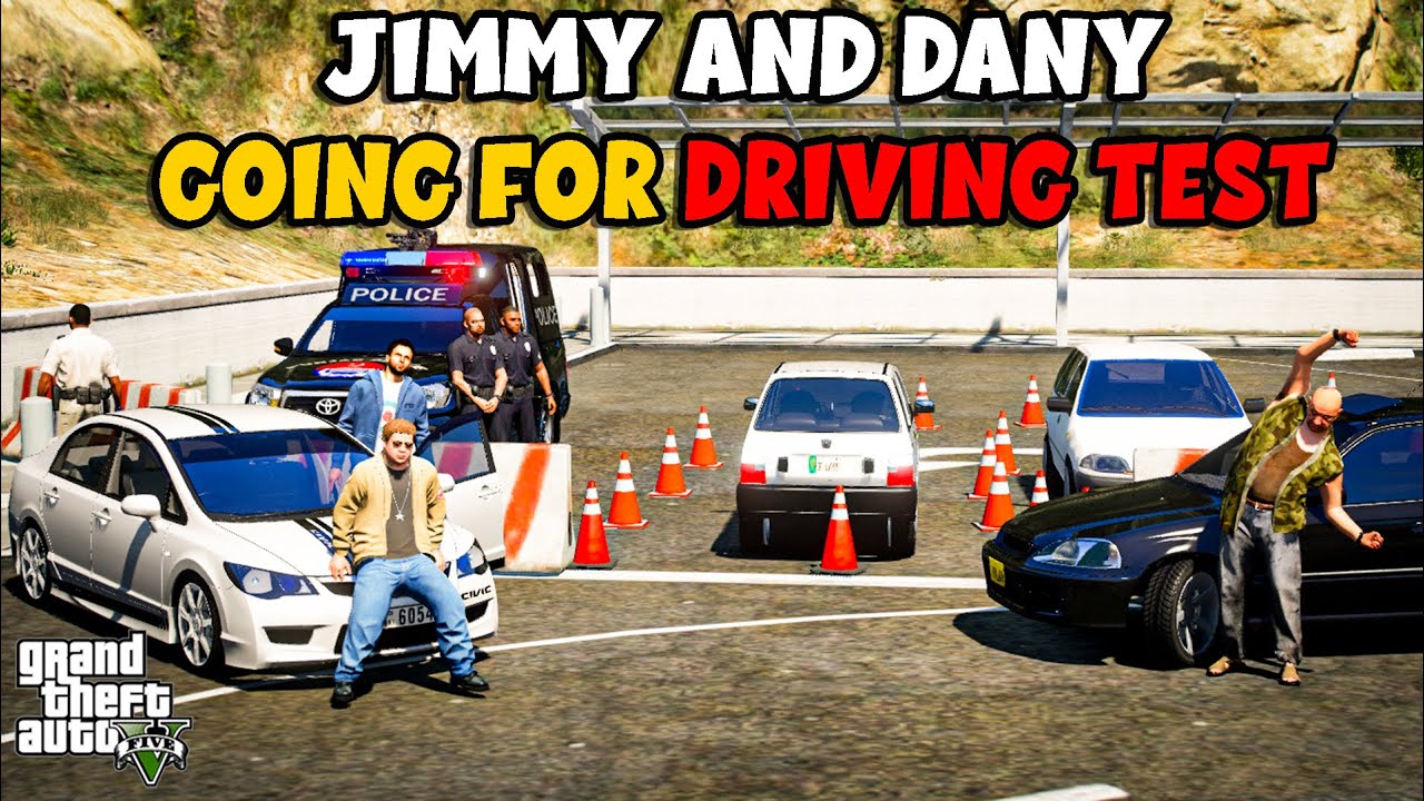 JIMMY AND DANY GOING FOR DRIVING TEST | HONDA CIVIC REBORN| NB - EP #17 | GTA 5 PAKISTAN