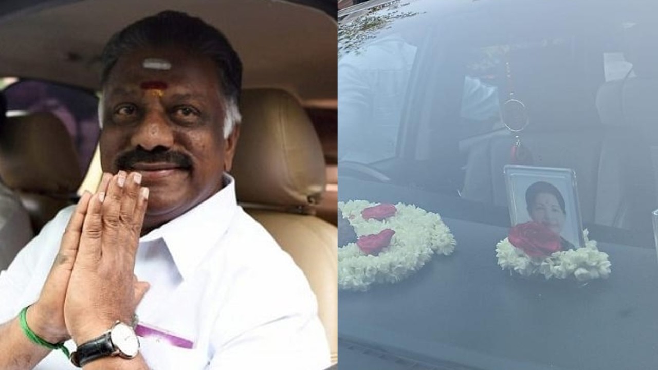 Jayalalithaa's Photo In Panneerselvam's Car Goes Viral | OPS Joins DMK