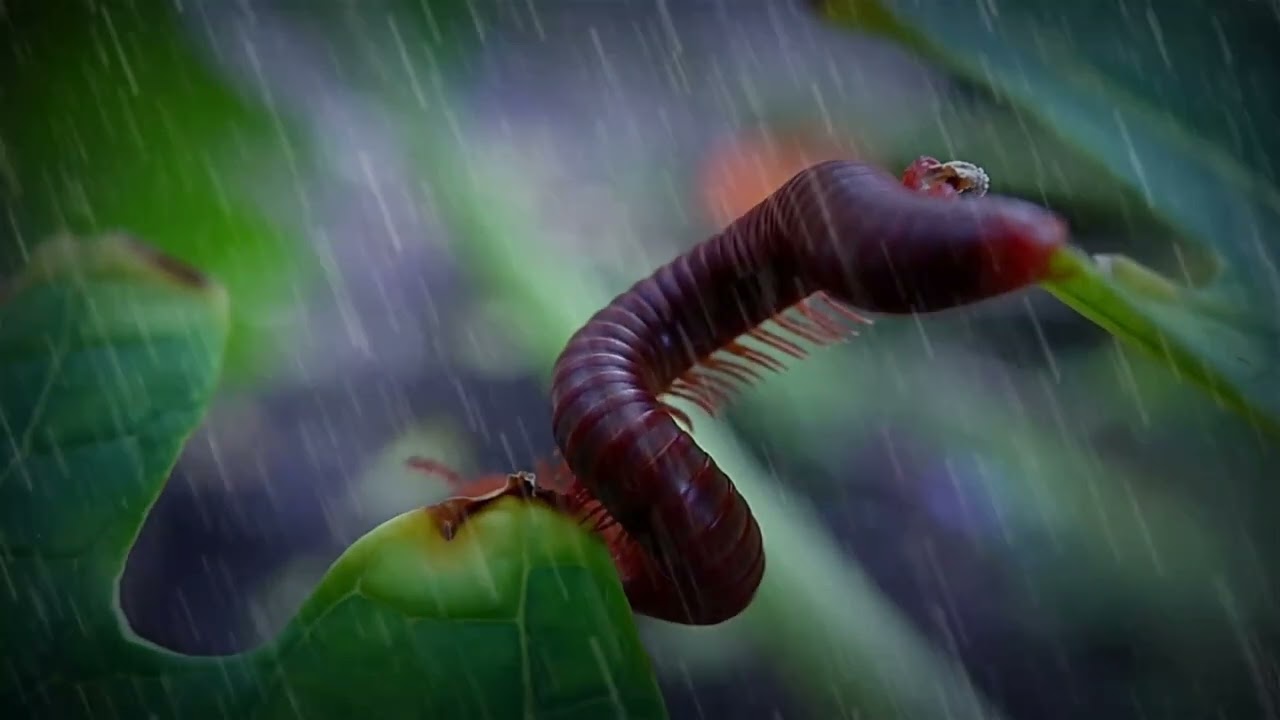 Watching Millipede in the Rain (Cinematic ASMR)
