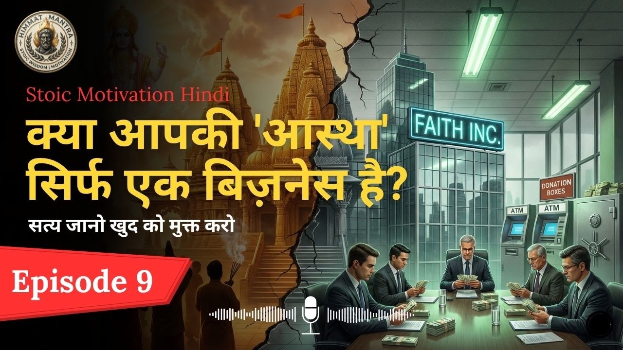 सच्ची आधात्मिक्ता या डर का व्यापार | Stoic Motivation Podcast Hindi | Stoic Wisdom Hindi