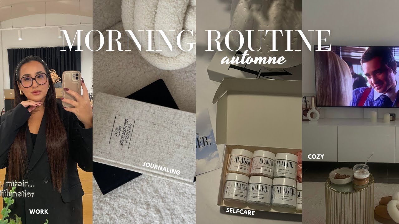 COZY FALL MORNING ROUTINE 🧸🍂 | productive, création de contenus, selfcare, ménage
