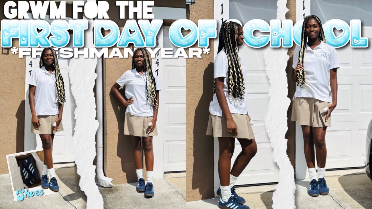 GRWM FOR THE FIRST DAY OF SCHOOL *freshman year*