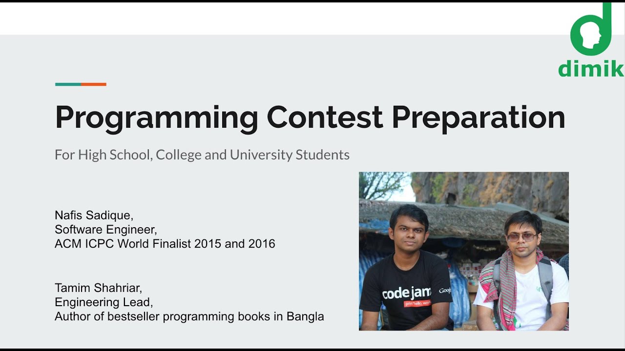 Programming Contest - Preparation and Team Work - প্রোগ্রামিং কনটেস্টের প্রস্তুতি ও টিমওয়ার্ক!
