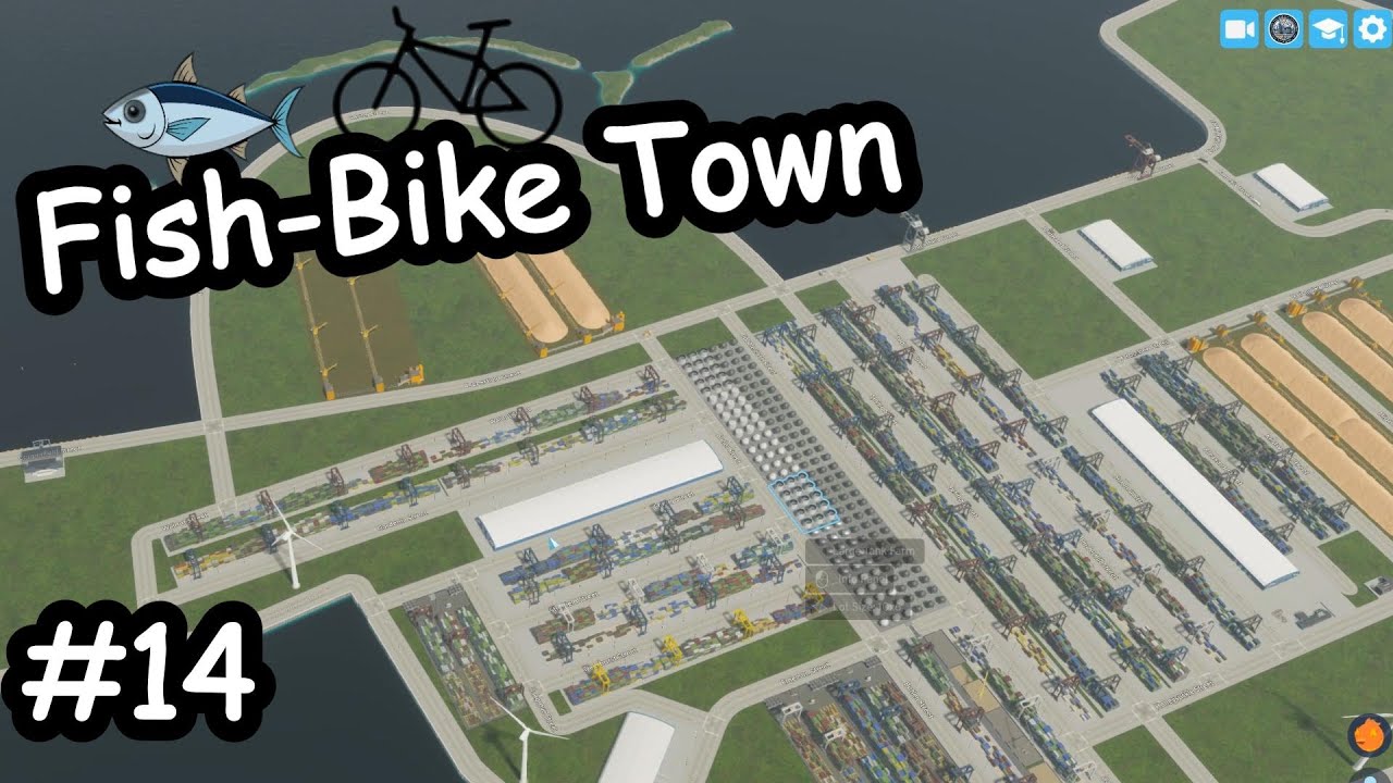 Container Container Containers & Shipping Lanes - Cities Skylines 2 Fish-Bike-Town #14