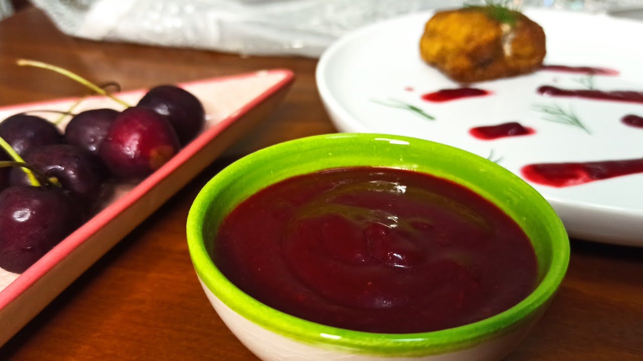 Vişne Sos Tarifi- Et Sosu [Vişneli]-Sos Tarifleri- Sauce au Cerises #vişnesos #soslar #cherrysauce