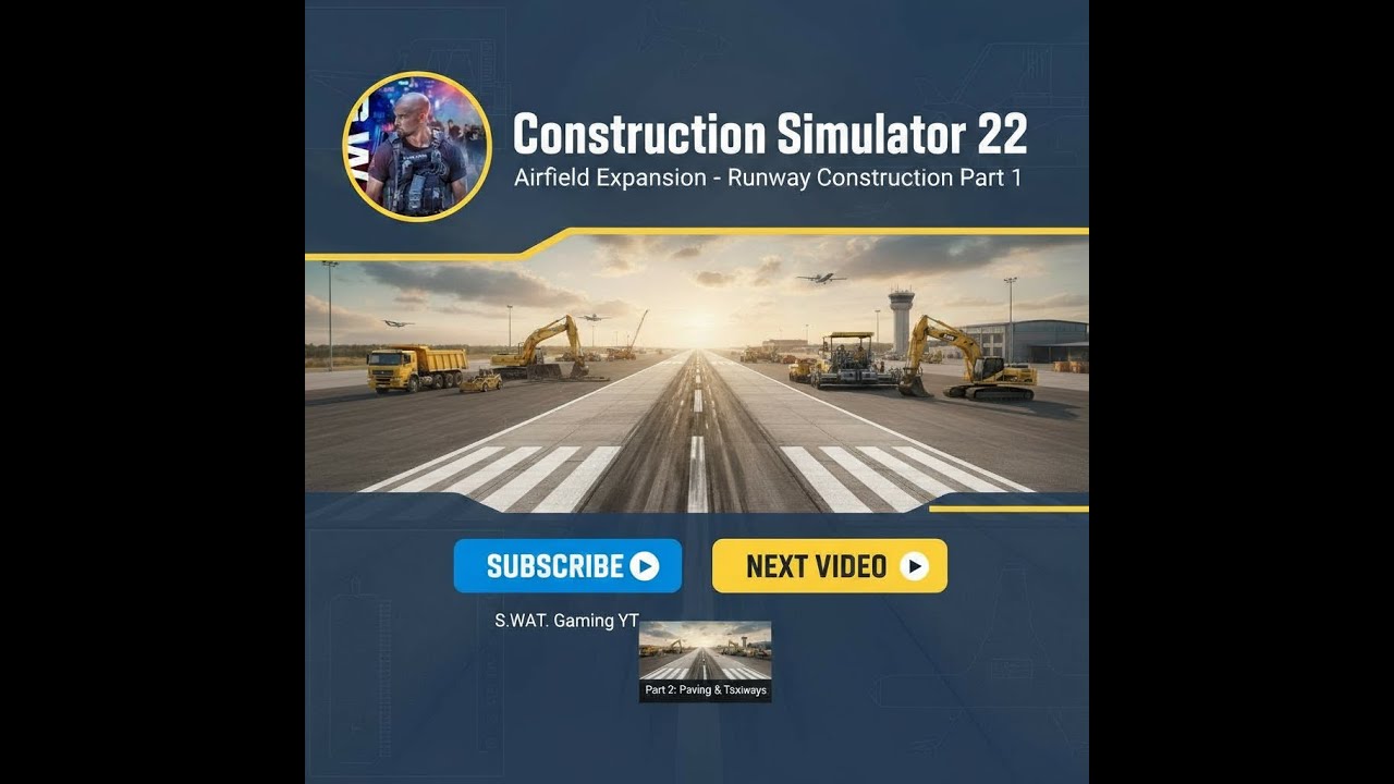 Construction Simulator 22 Airfield Expansion Part 1#constructionsimulator22  #constructionsimulator