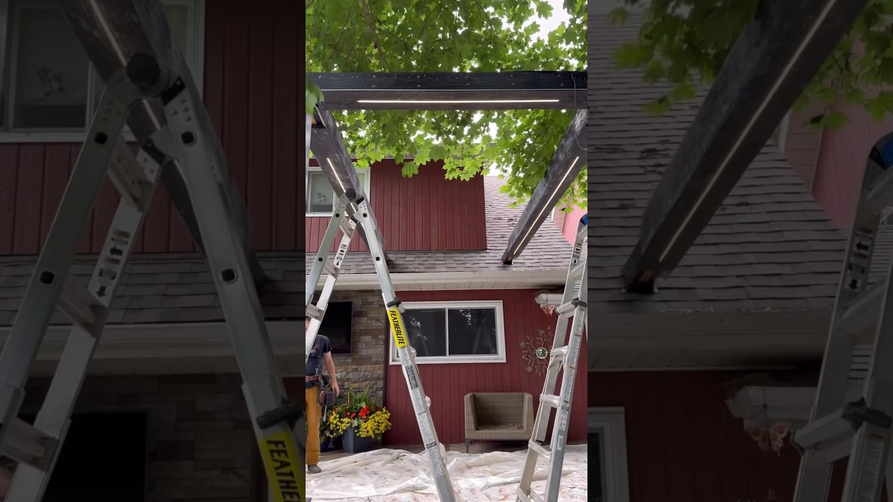Adding LEDs to outdoor beams