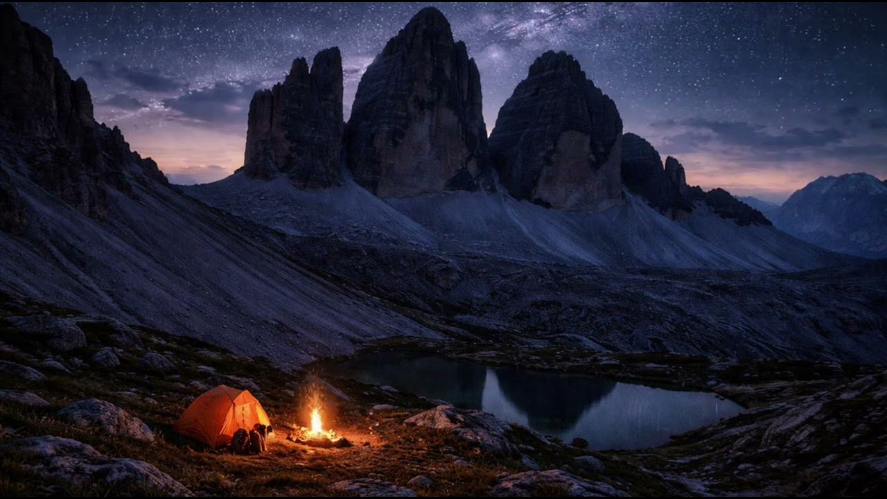 Night in the Dolomites 🌌 Deep Sleep Lo-Fi Under the Stars