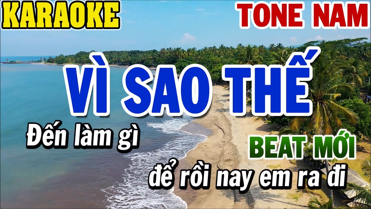 Karaoke Vì Sao Thế Tone Nam | 84