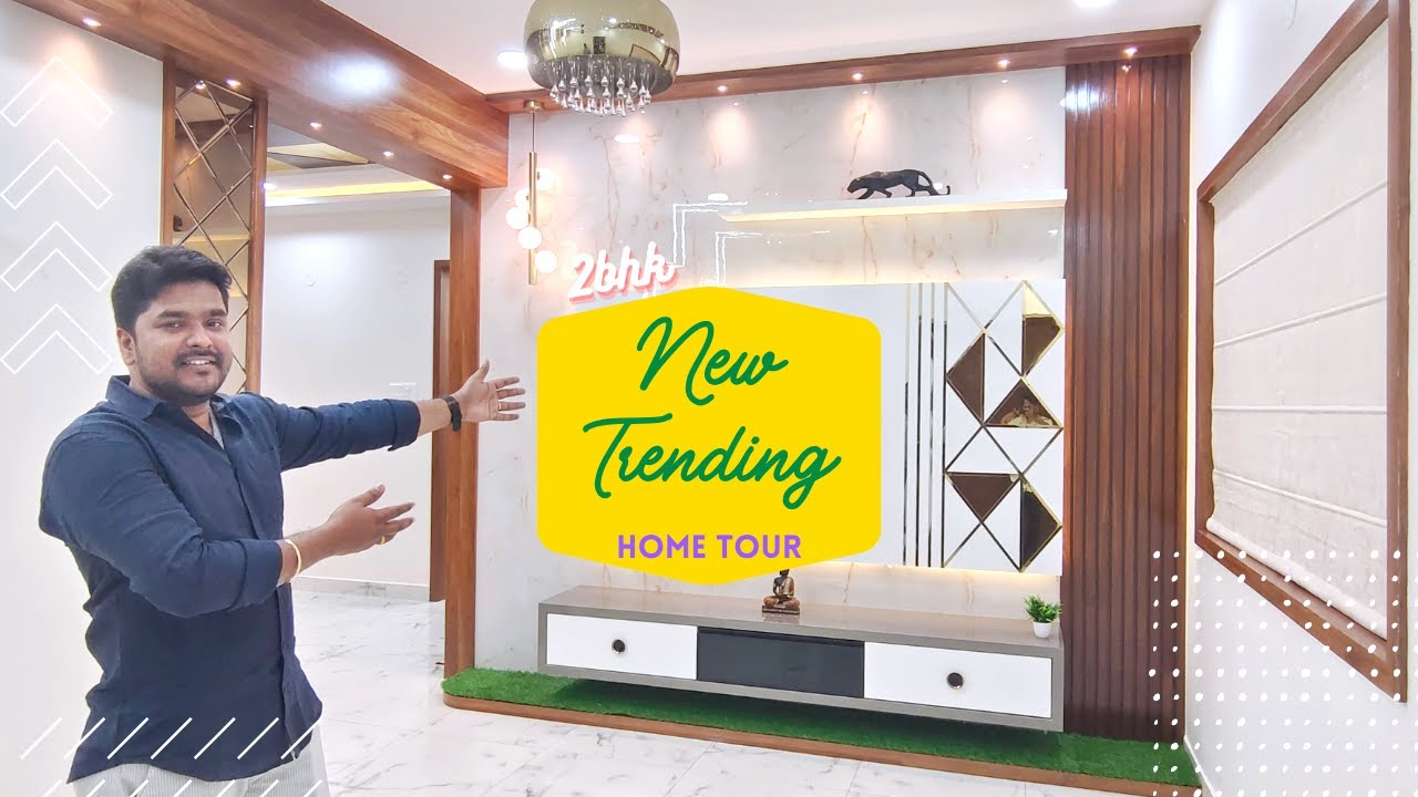 Ultra Posh 2BHK Flat Interiors | Risinia Trendilla, Bachupally | Designed by Apple Interiors