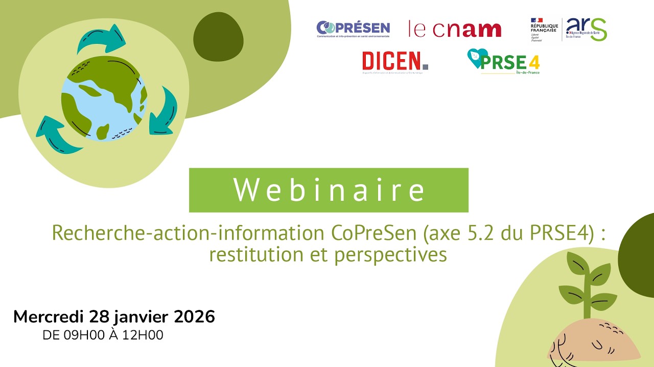 webinaire Recherche-action-information CoPréSEn (axe 5.2 du PRSE4) : restitution et perspectives