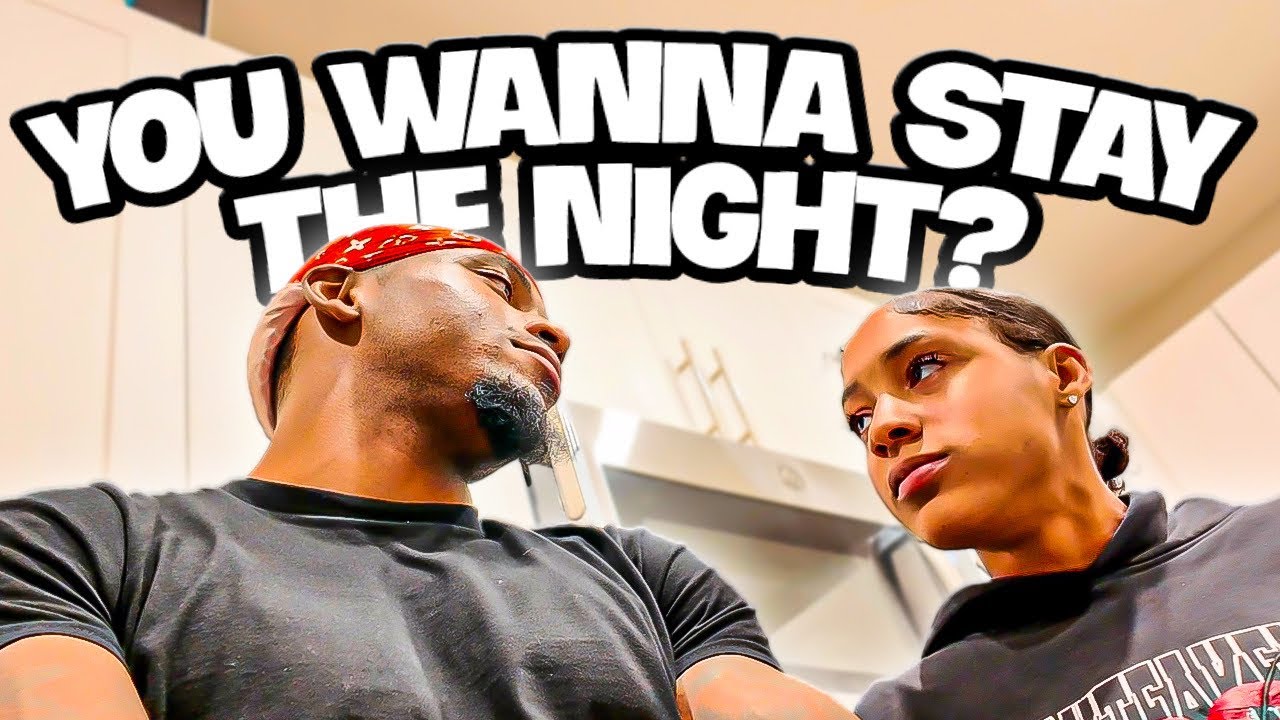 I ASKED DES DID SHE WANNA STAY THE NIGHT!