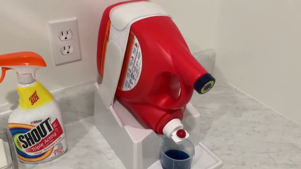 Skywin No Spill Liquid Laundry Detergent Holder Organizer and Drip Tray Review