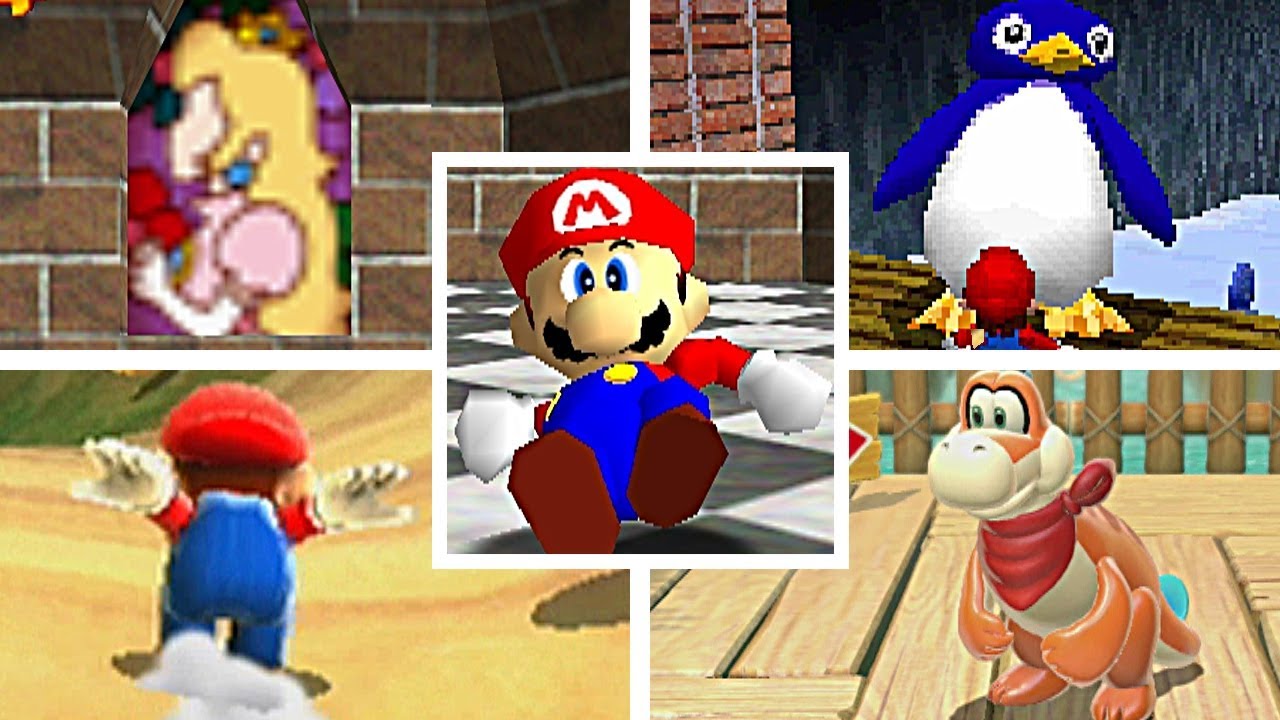 Evolution Of SUPER SLIDES In 3D Mario Games (1996-2017)