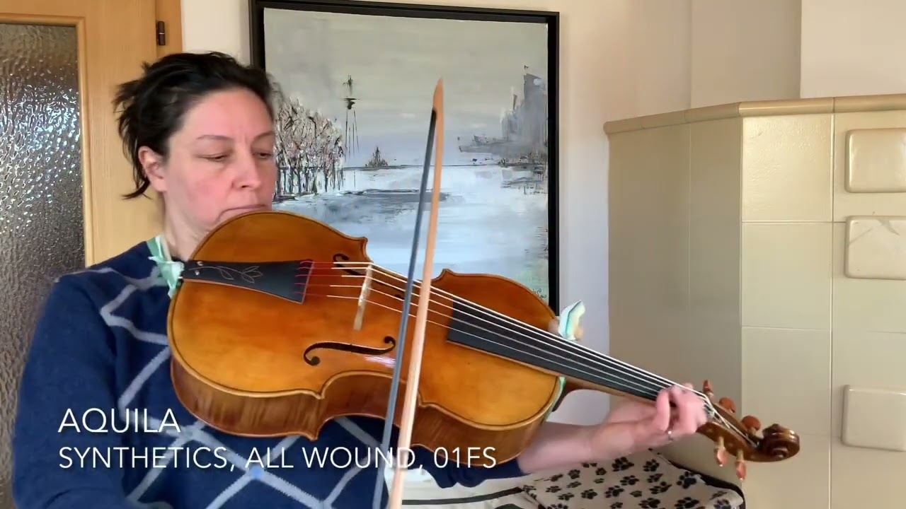 Violoncello da Spalla by Daniela Gaidano 2021: Thomastick vs Aquila synthetics, reds and gut