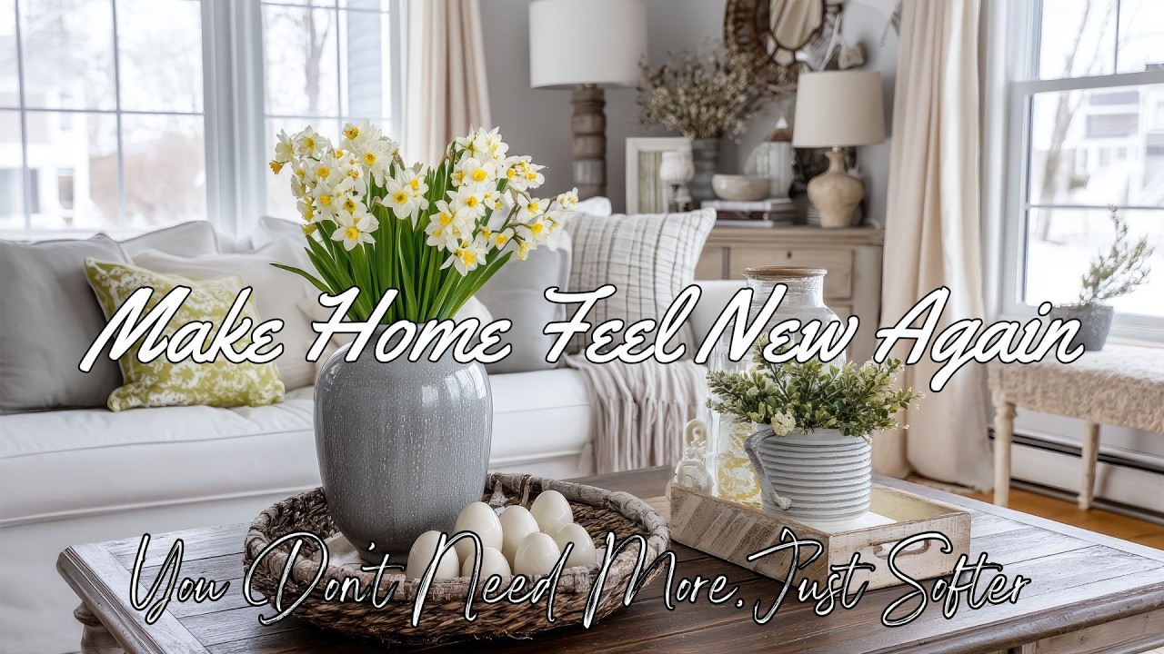 Post Winter to Spring Farmhouse Decor 🌸 Timeless, Cozy & Budget Friendly Ideas