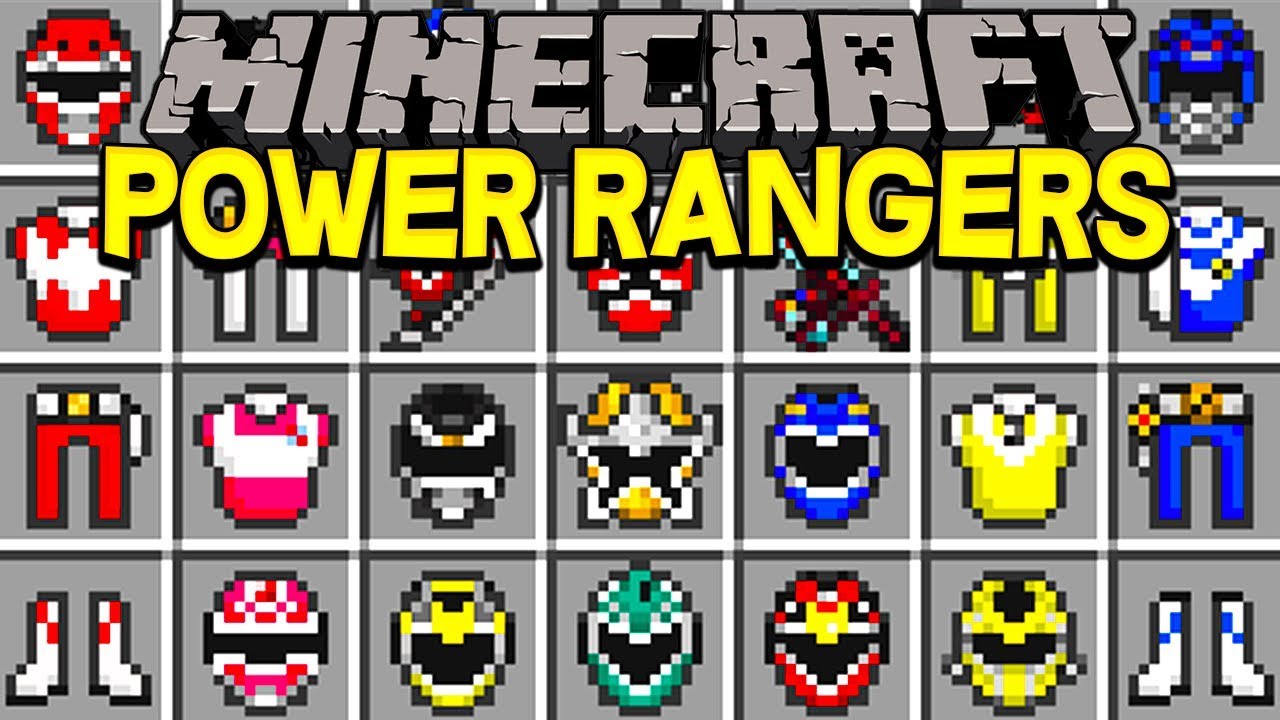 Minecraft POWER RANGERS MOD! | BECOME A POWER RANGER, NEW ITEMS, MORPH, & MORE! | Modded Mini-Game